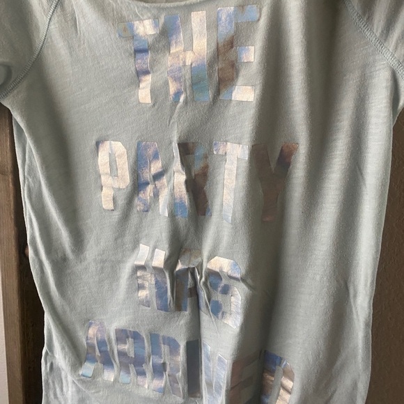 PINK - Victoria’s Secret size XS mint green sleepwear “the party has arrived” - Picture 4 of 5